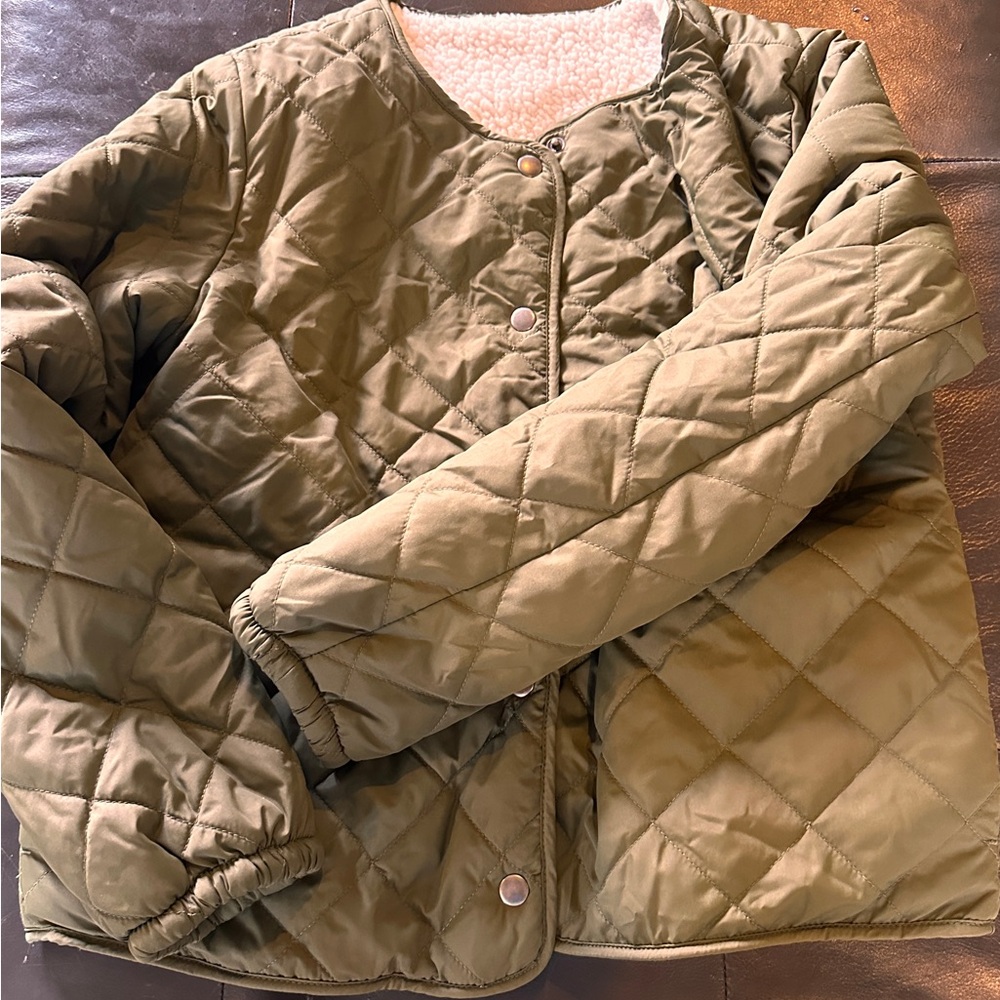 Olive Quilted Jacket